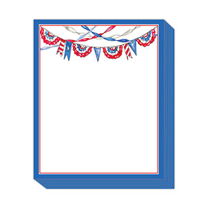 Short Stack- Handpainted Patriotic Bunting and Streamers