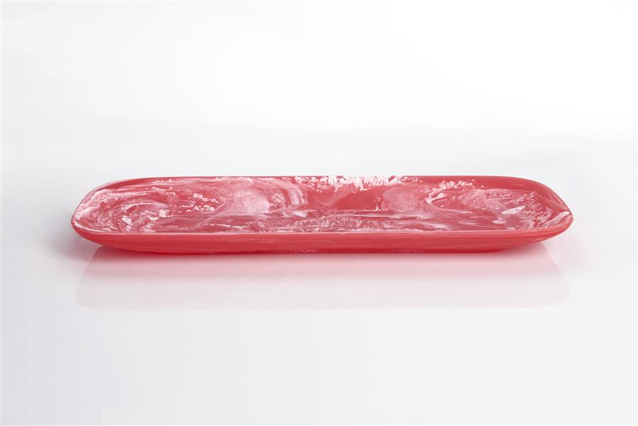 Red Swirl Classic Rectangle Platter