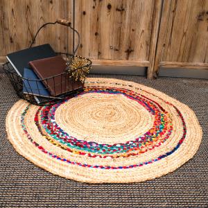 Multi-Colored Round 36" Rug