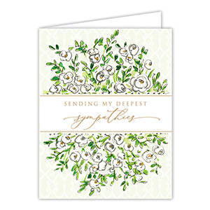 Sympathy White Camelias Greeting Card