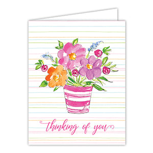 Thinking of You Floral Arrangement Greeting Card
