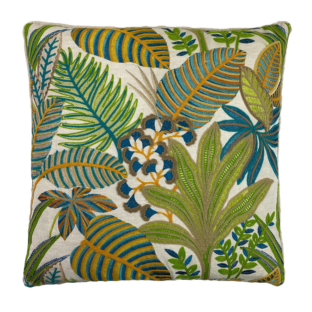 Martinique Palm Pillow 22"