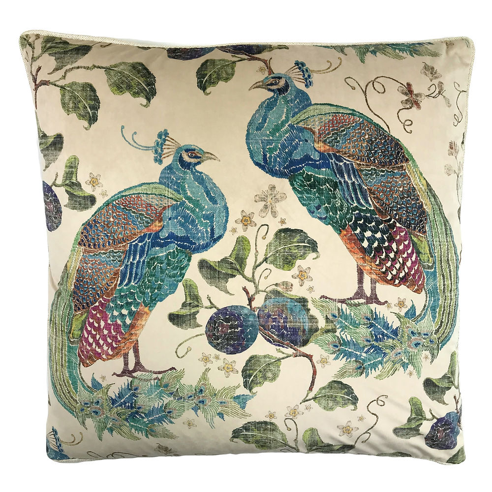 Proud Peacock Dune Pillow 22"