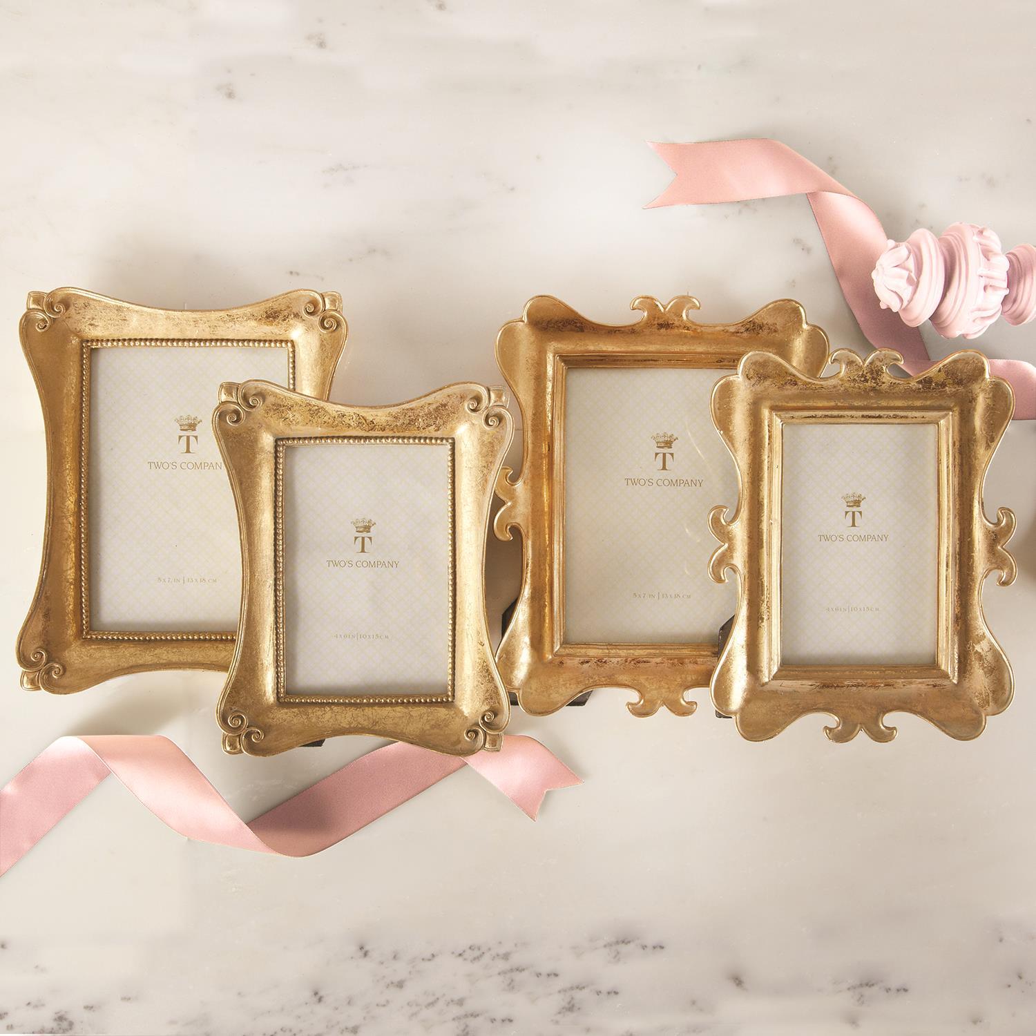 Gold Leaf 4X6 Photo Frame