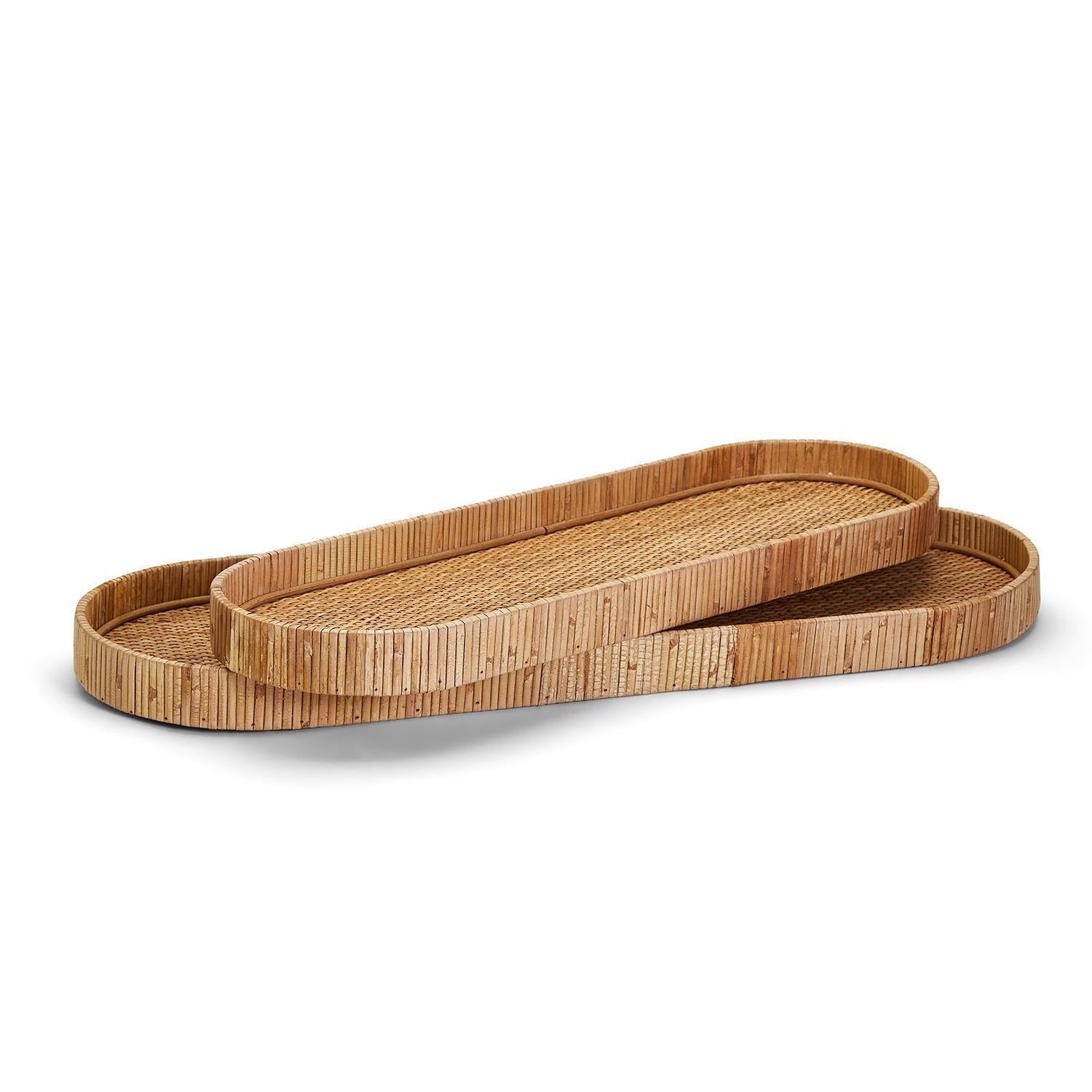 Decorative Hand-Crafted Natural Rattan Small Tray