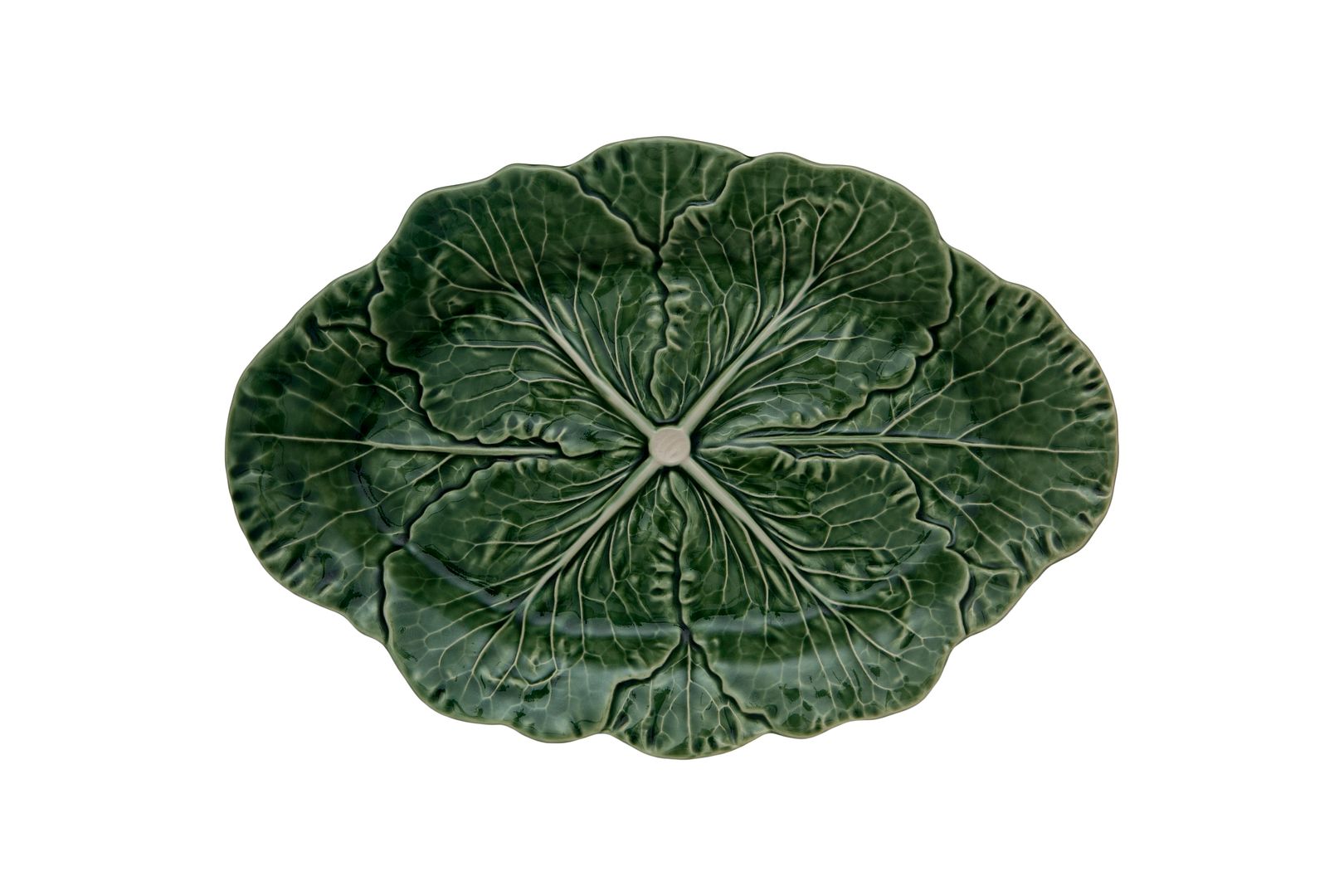 Green Small Oval Cabbage Platter
