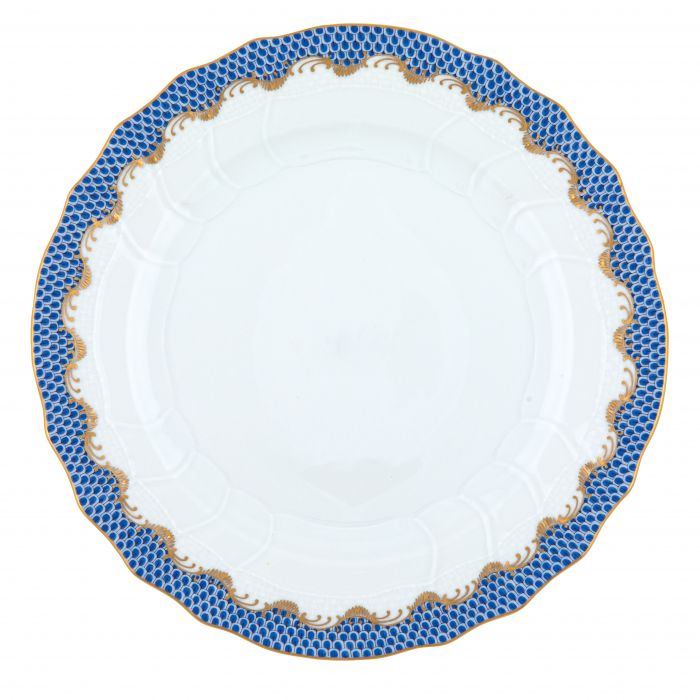 DINNER PLATE - BLUE FISH SCALE