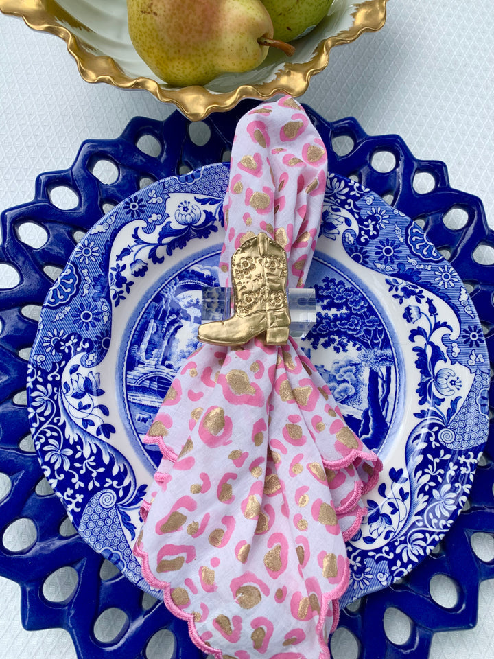 Cheetah Dinner Napkins - Pink