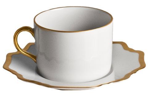 Antique White Gold Tea Cup