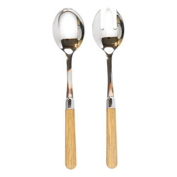 Albero Oak Salad Server Set
