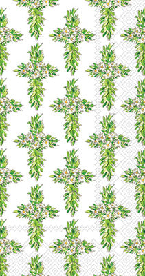 Guest Towel | Floral Cross