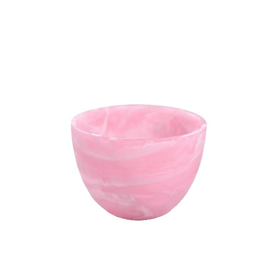 Pink Swirl Deep Medium Bowl