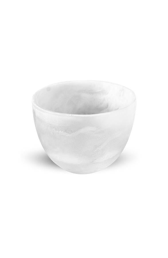 White Swirl Deep Small Bowl