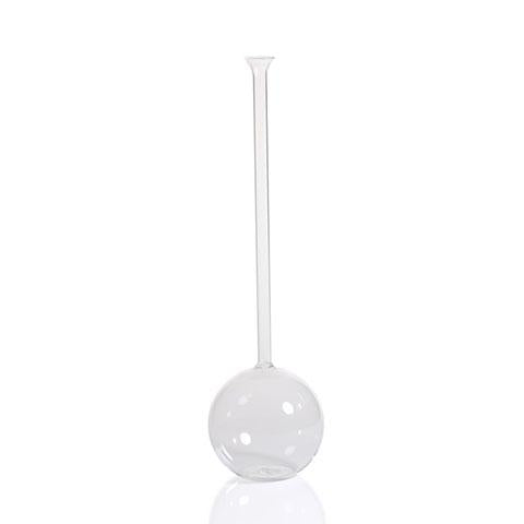 Long Neck Mouth Blown Vase - Ball Shaped