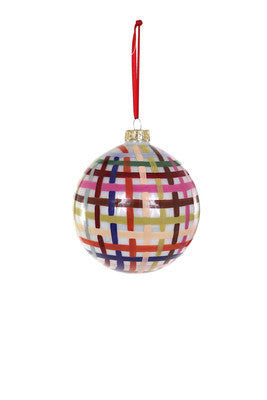 Colorful Pattern Ornament- White