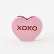 XOXO Heart Vase, Ceramic, 5"x6.25"