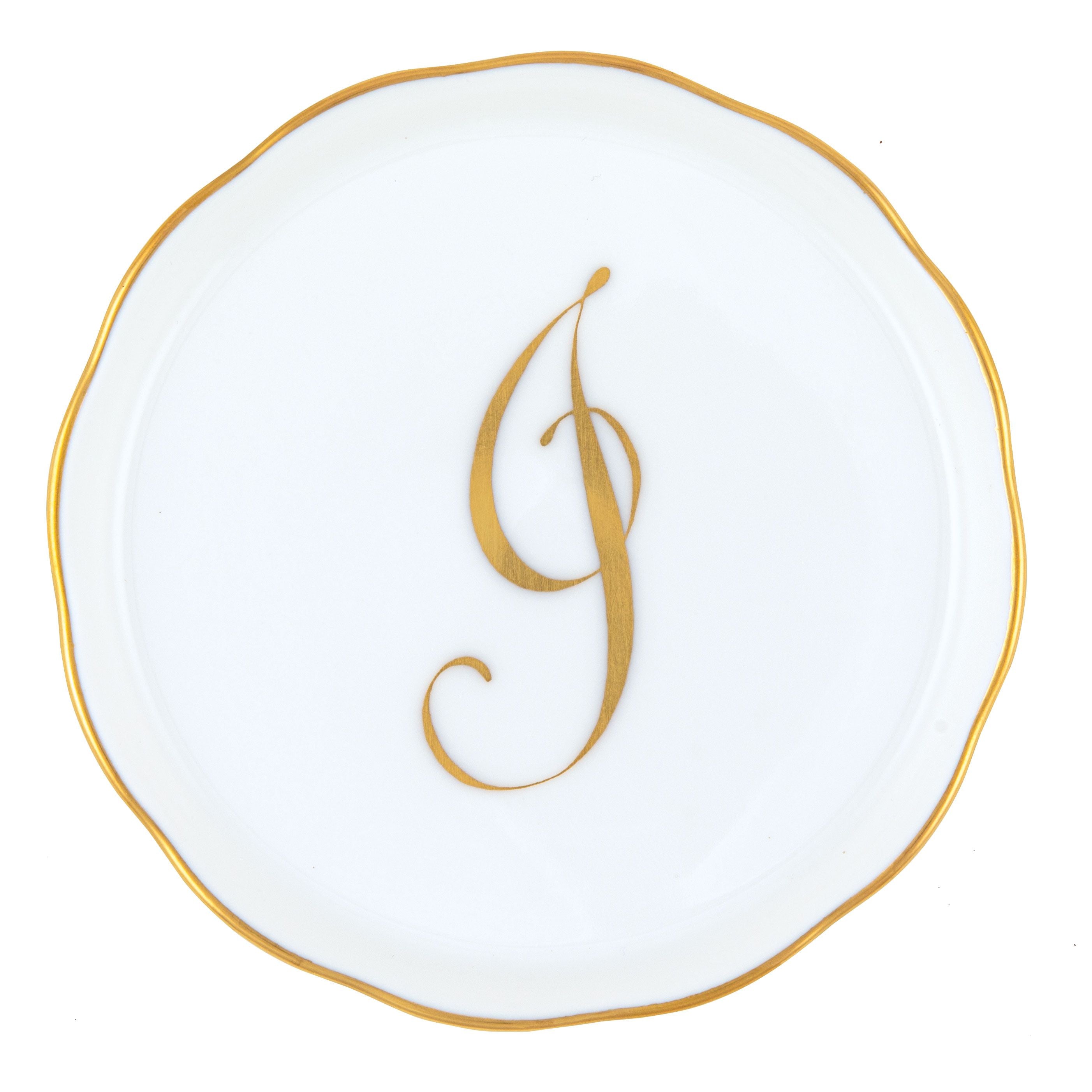 COASTER WITH MONOGRAM- J
