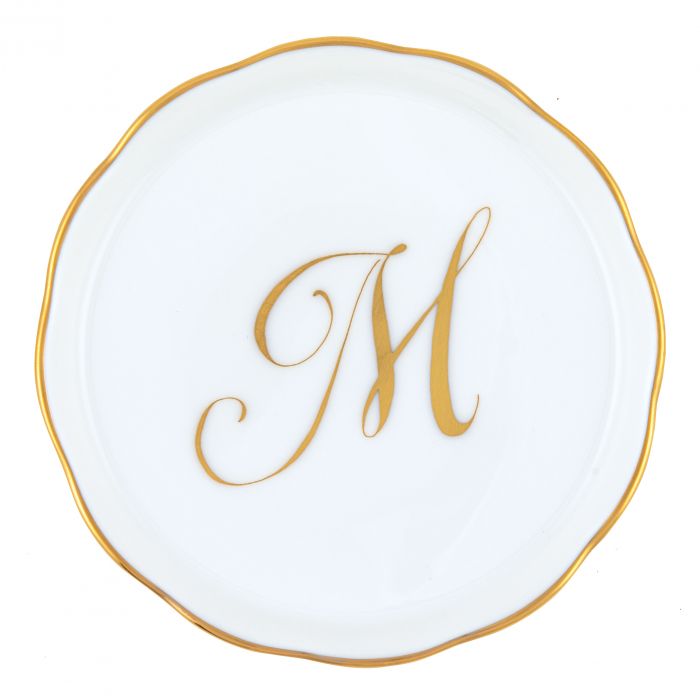 COASTER WITH MONOGRAM- M