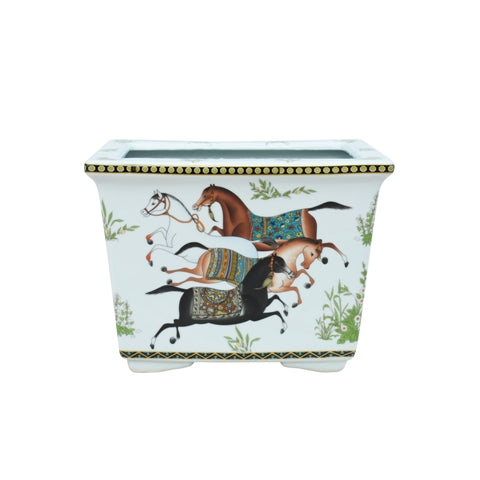 Horse Rectangle Cachepot