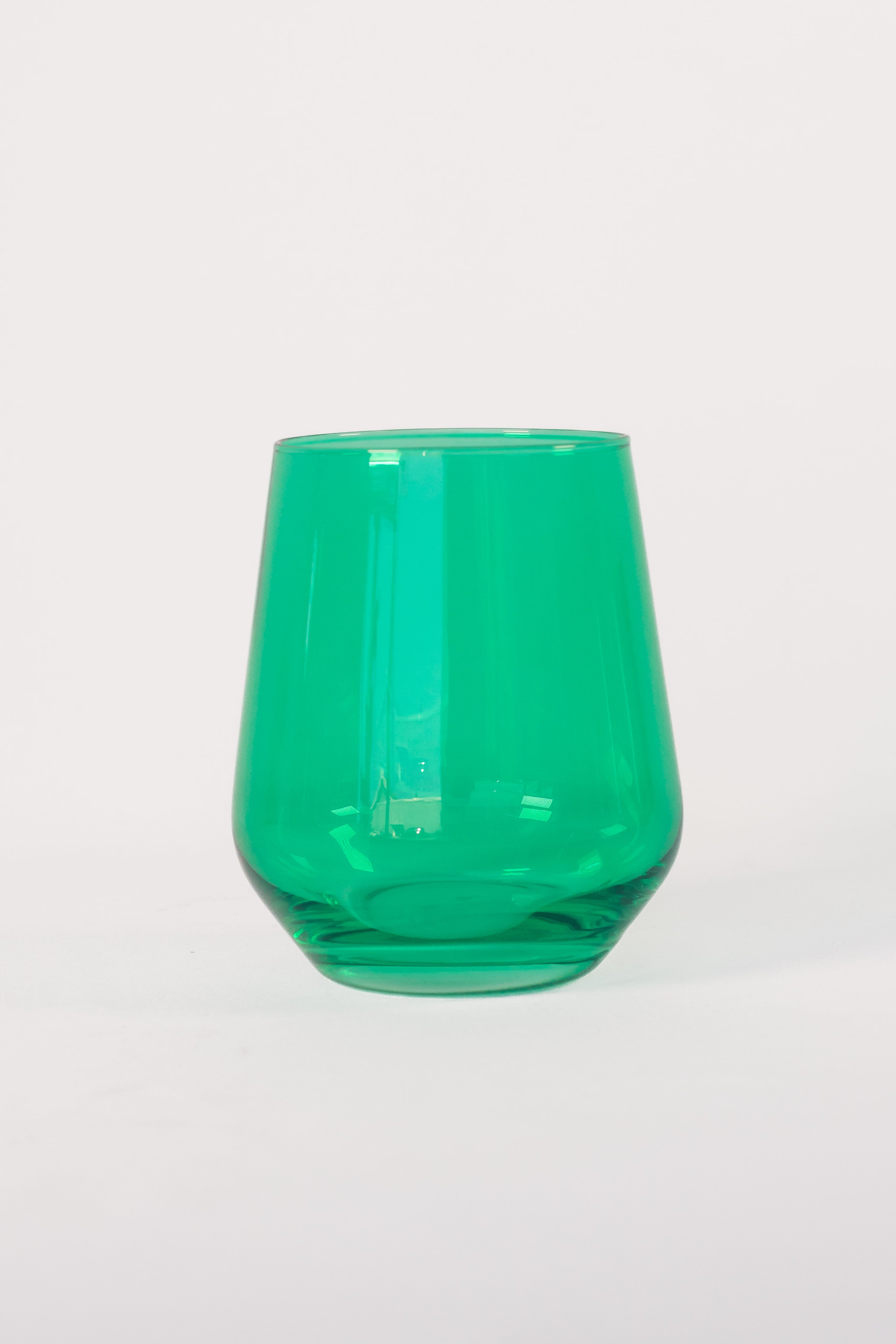 Estelle Colored Wine Stemless {Kelly Green}_Single