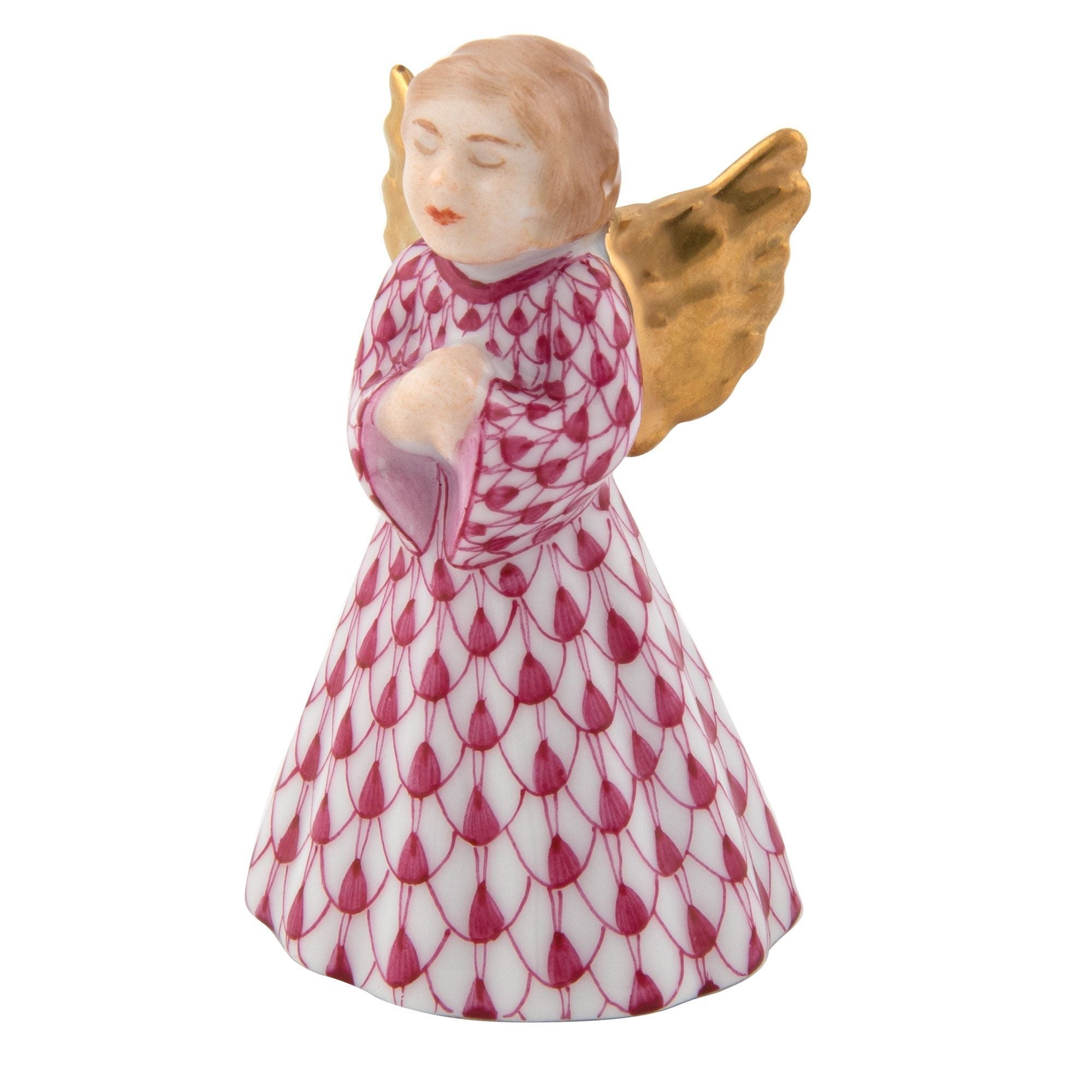 PETITE PRAYING ANGEL - RASPBERRY
