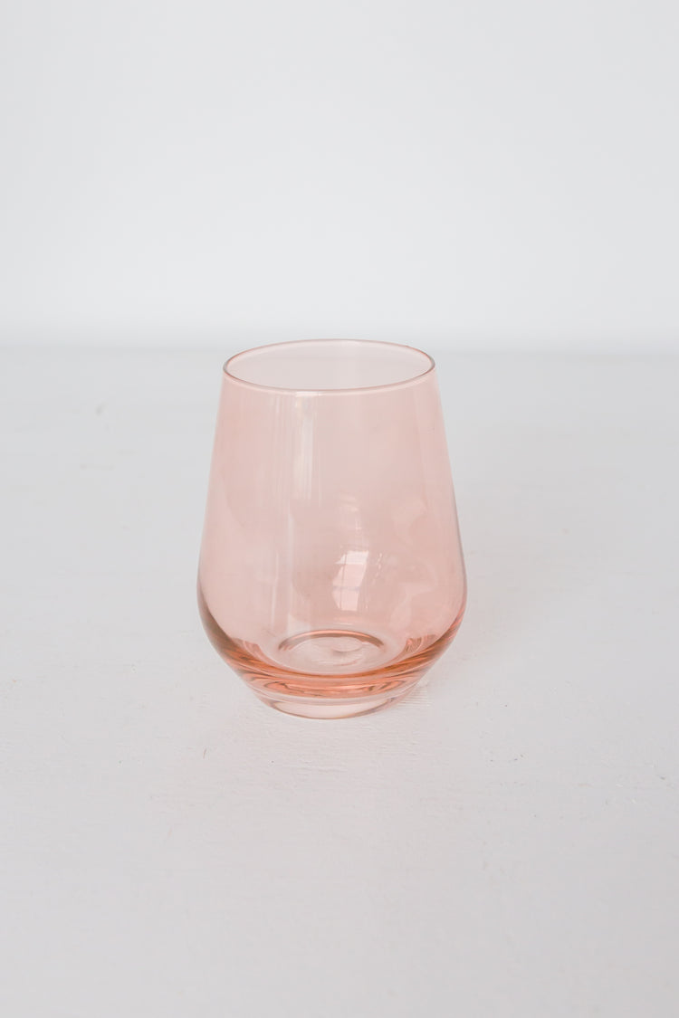 Estelle Colored Wine Stemless {Blush Pink}_Single