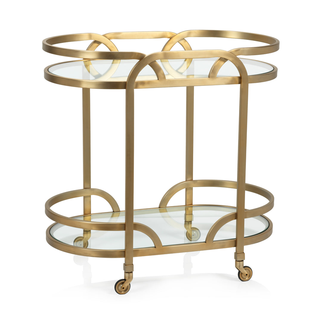 Lilette Matt Gold Bar Cart