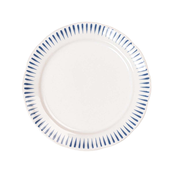 Sitio Stripe Dinner Plate - Delft Blue
