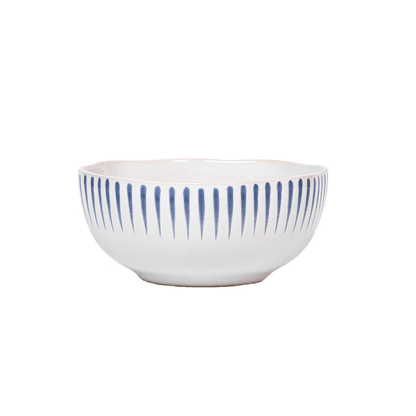 Sitio Stripe Cereal/Ice Cream Bowl - Delft Blue