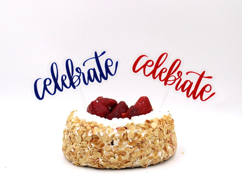 Acrylic Pick "Celebrate" | 2 Asst