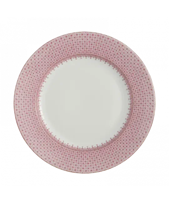 Pink Lace Dinner Plate