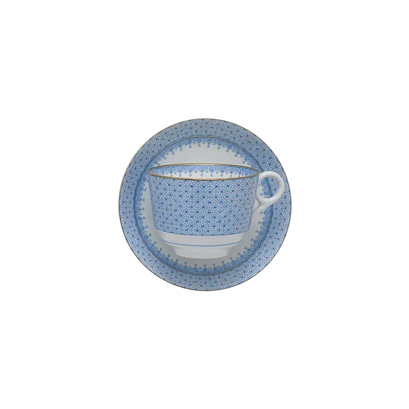 Cornflower Lace Tea Cup & Saucer