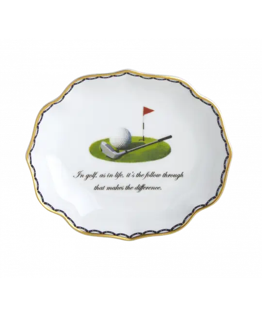 Golf as in Life w/ Swag Ring Tray