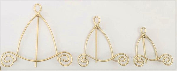 7" Gold Scroll Easel