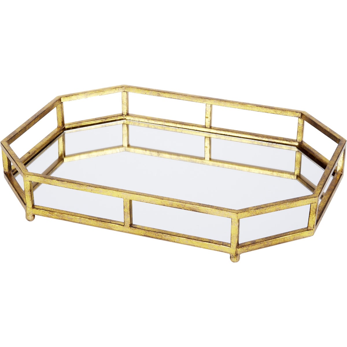 Concord Golden Gallery Mirrored Tray